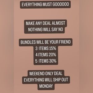 EVERYTHING MUST GO AMAZING DEALS
